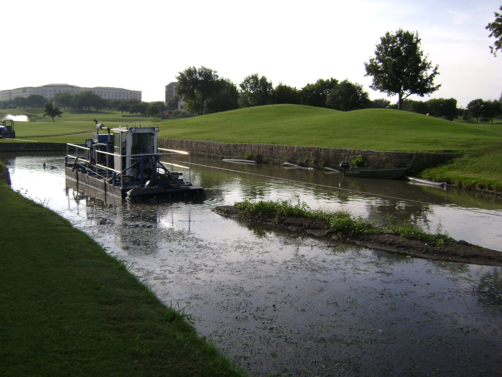 Dredging at a golf course