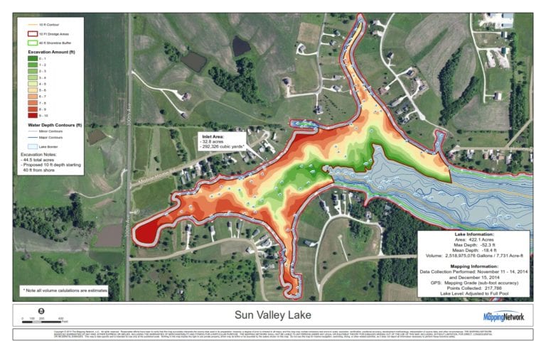 define dredging on a topographic map